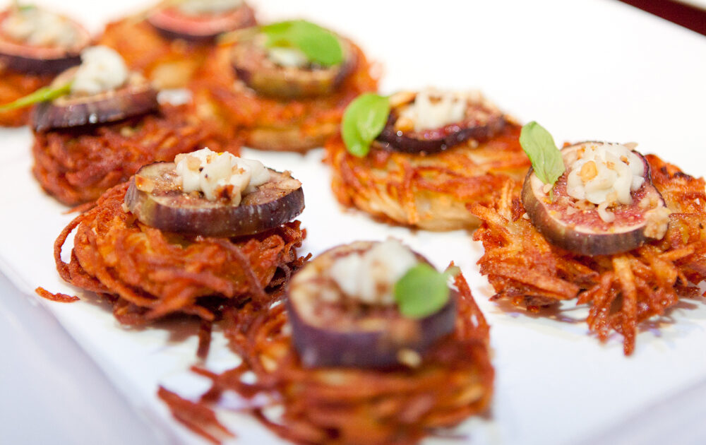 RECIPE: Yucca and Sweet Potato Latke with Apple Plantain Sorbet and ...