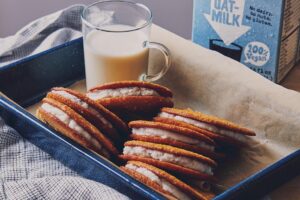 oat milk oatmeal cream pies